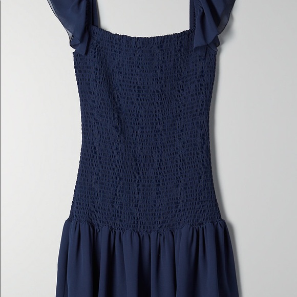 Aritzia Wilfred Eldorado Dress in Navy - Size M Medium - Picture 9 of 12